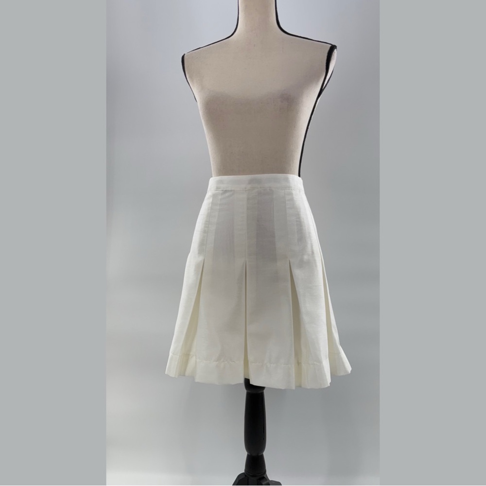 Maeve White Pleated Skirt Size 10 NWT Anthropologie - Picture 6 of 14